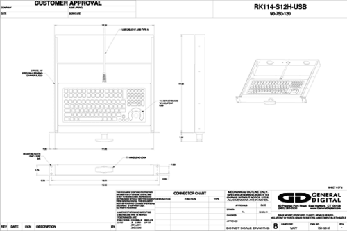 90-750-120 keyboard control drawing
