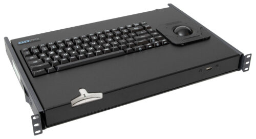 Photo of 82-key Rack Mount Keyboard with Trackball and Smart Card Reader