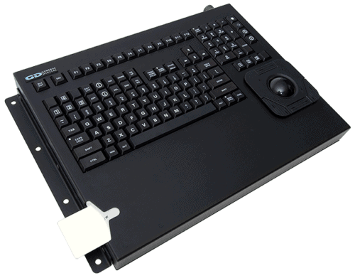 photo of 121-key desktop keyboard with smart card reader
