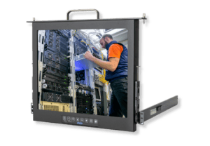 Rack Mount Hinge - Flip-Up Flip-Down LCD Monitor in Rack Drawer