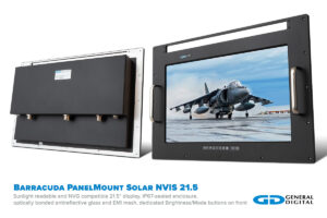 Barracuda PanelMount Solar NVIS 21.5-inch front and rear views