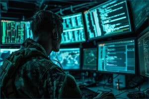 Photo of cyber warfare specialist