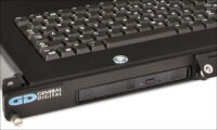 DVD drive mounted in TwoView 20-inch
