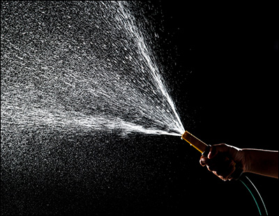 photo of hose spraying water