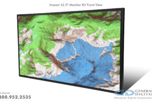 Impact 42.0 - Rugged open frame LCD monitor kit with optional bezel