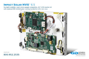 Impact Solar NVIS 6.5 - Rear view showing PCBs mounted to rigid aluminum panel