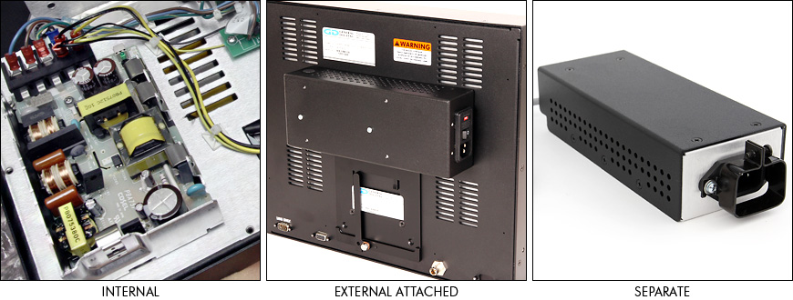 Photos of different types of power supplies