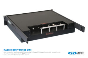 Rack Mount Hinge 20.1-inch in stowed position