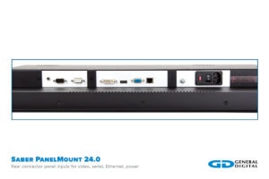 Saber PanelMount 24.0-inch rear connector panel