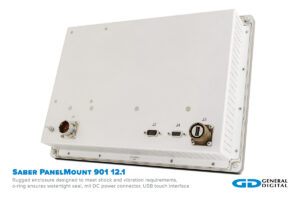 Saber PanelMount Solar 12.1-inch rear view