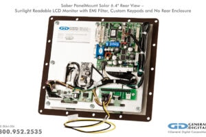 Photo of Saber PanelMount Solar 6.4" - Rear view showing electronic components