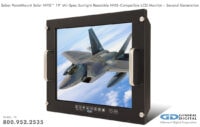 Photo of Saber PanelMount Solar NVIS 19.0" - Second generation of our military-grade sunlight readable and NVIS goggle compatible LCD monitor