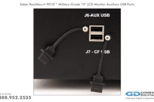 Photo of Saber RackMount 901E 19.0" - Close-up of auxiliary USB ports