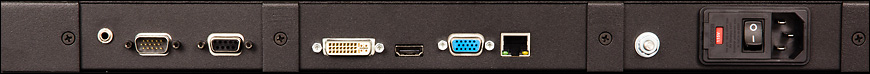 Photo of connector panel