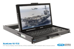 SlimLine 1U 17.3-inch front view