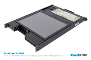 SlimLine 1U 19.0-inch stowed position