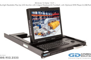 SlimLine 1U Solar 15" with DVD and USB Port