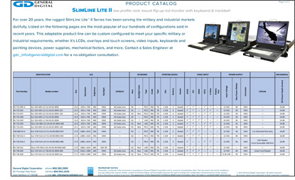 General Digital's SlimLine Lite II Catalog.