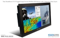 Photo of Titan PanelMount 37 - Rugged large format 37.0" LCD monitor equipped with FourVue – 4 separate video inputs