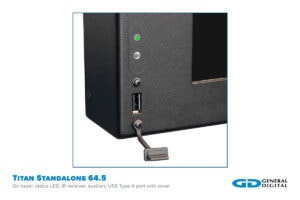 Titan Standalone 64.5-inch USB Port, Status LED, IR Receiver