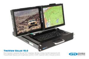 TwoView dual 15.0-inch displays in operating position