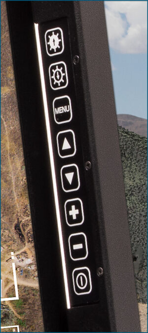 Close-up of TwoView Micro OSD keypad