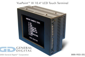 VuePoint III 10.4" - Industrial-grade LCD terminal with touch screen to emulate our legacy VuePoint II product – front view